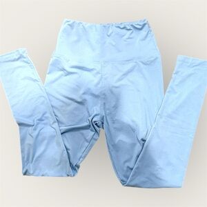 Women's Light Blue High-Waisted Leggings